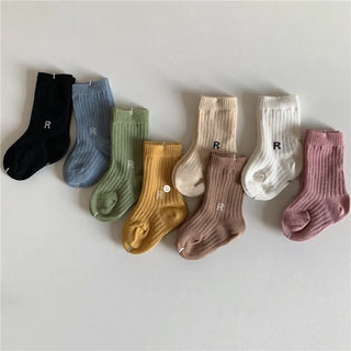 Letter R Cotton Cute Baby Socks - RYAN AND REMI