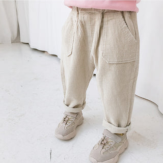 Retro Corduroy Harem Trousers Pants - RYAN AND REMI