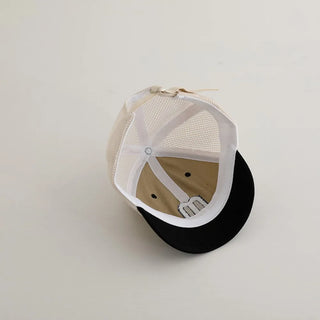 Mesh Baseball Hat with Embroidery - RYAN AND REMI