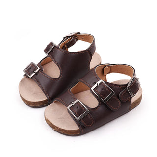 Vegan Leather Strap Sandals - RYAN AND REMI