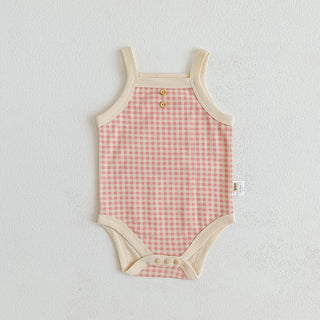 Baby Girl Plaid Camisole Bodysuit - RYAN AND REMI