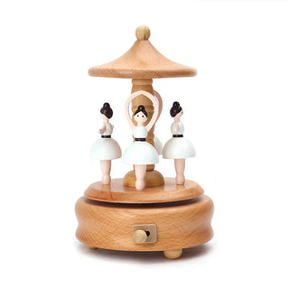 Wooden Carousel Music Box - RYAN AND REMI