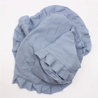 Soft Solid Ruffle Blanket - RYAN AND REMI