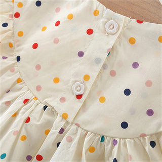 Polka Dot Floral Dress - RYAN AND REMI