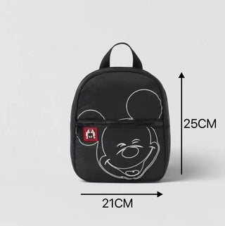 Mickey Disney Brand New Style Black Backpacks Children Printing Cute Soft Fashion Trendy Simple Canvas Bags For Baby Girls Boys - RYAN AND REMI