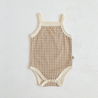 Baby Girl Plaid Camisole Bodysuit - RYAN AND REMI