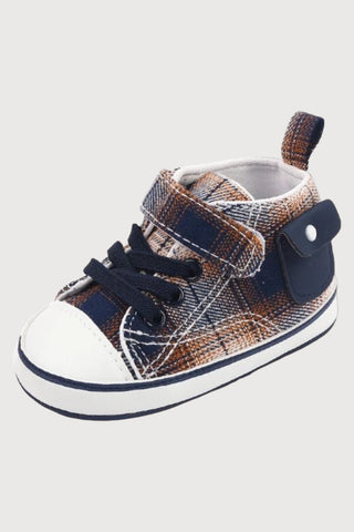 Baby Plaid Canvas Shoes - RYAN AND REMI