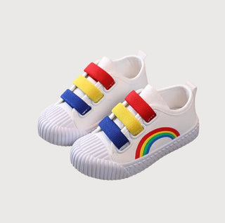 Rainbow Print Casual Canvas Sneakers - RYAN AND REMI