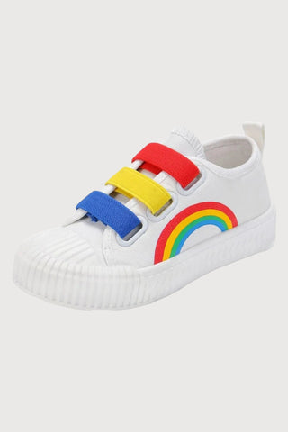 Rainbow Print Casual Canvas Sneakers - RYAN AND REMI