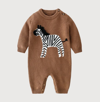 Zebra Patch Long Sleeve Jumpsuit - RYAN AND REMI