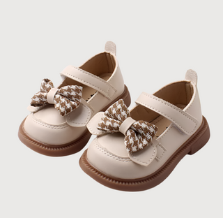 Girls Retro Bow Tie Shoes