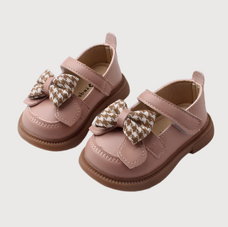 Girls Retro Bow Tie Shoes