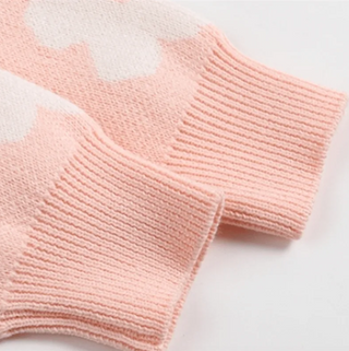 Pink Flower Knitted Set