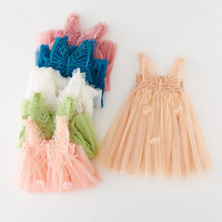 Princess Butterfly Fairy Wings Back Dress - RYAN AND REMI