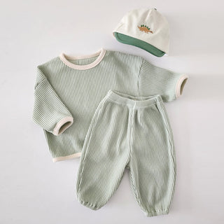 Cool Mint Winter Cotton Waffle Set - RYAN AND REMI