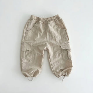 Solid Color Cargo Pants - RYAN AND REMI