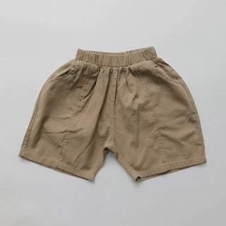 Boys Loose Fit Linen Shorts - RYAN AND REMI